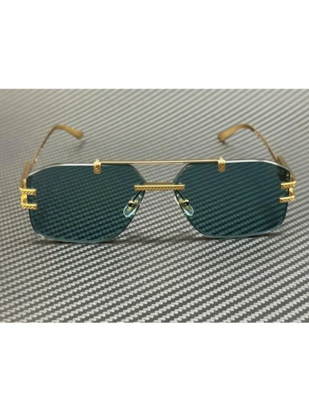 New Versace Men Gold Sunglasses 60-13-140